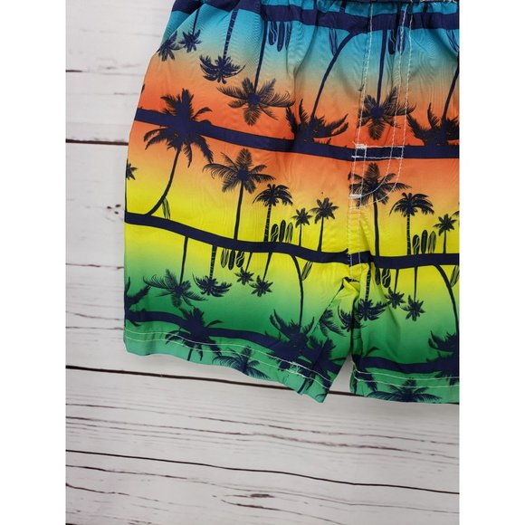 Quad Seven 3T Tropical summer multicolored boys board swim shorts swimwear - Picture 7 of 11